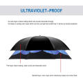 Top quality striped reverse parasol inverted umbrella for outdoor